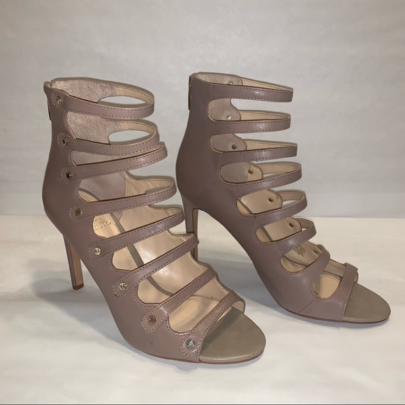 Vince Camuto ‘Kanastas’ Caged Heels Nude Mauve Color - Picture 6 of 14